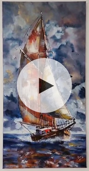 ArteDiAlina.com painting: Floating through space ..